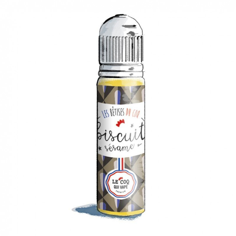 Biscuit Sésame 50ml Les Bêtises du Coq by Le Coq qui Vape Biscuit Sésame 50ml Les Bêtises du Coq by Le Coq qui Vape