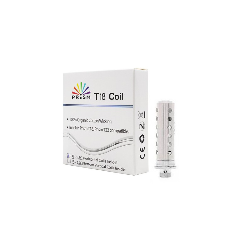 Résistances T18 (1.5ohm) Innokin (5 pièces) Résistances T18 (1.5ohm) Innokin (5 pièces)