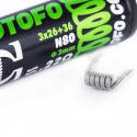 Résistances prémontées Ni80 Alien 3*26+36G Wotofo Résistances prémontées Ni80 Alien 3*26+36G Wotofo