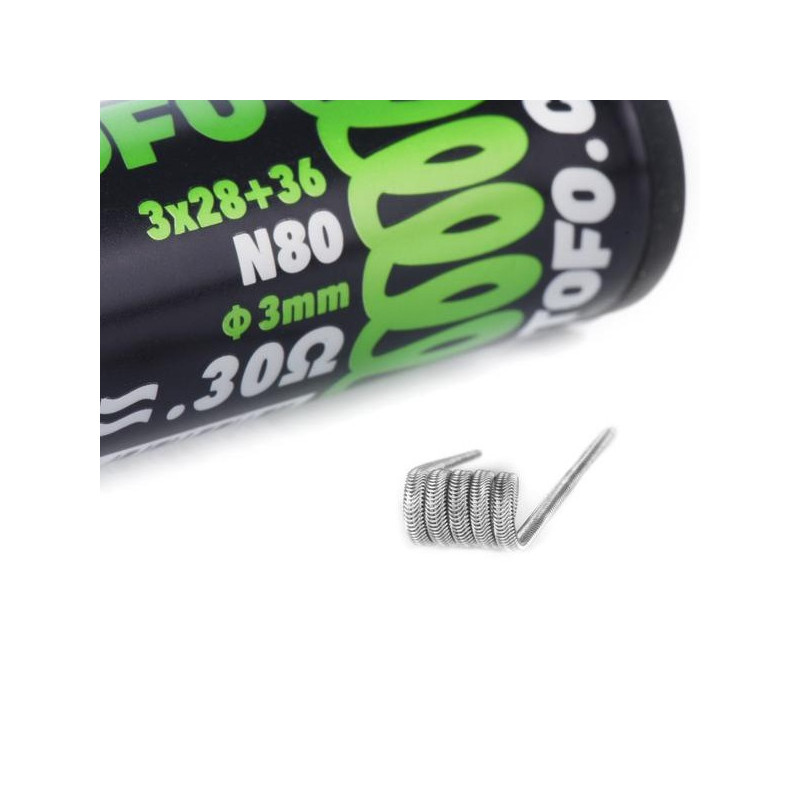Résistances prémontées Ni80 Alien 3*26+36G Wotofo Résistances prémontées Ni80 Alien 3*26+36G Wotofo