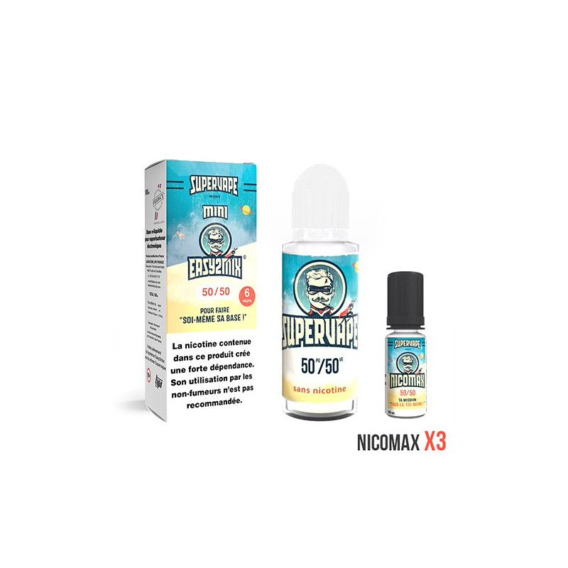 Kit Mini Easy2Mix 100ml 6mg Supervape Kit Mini Easy2Mix 100ml 6mg Supervape