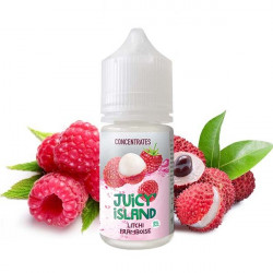 Concentré Litchi Framboise 30ml Juicy Island (5 pièces) Concentré Litchi Framboise 30ml Juicy Island (5 pièces)
