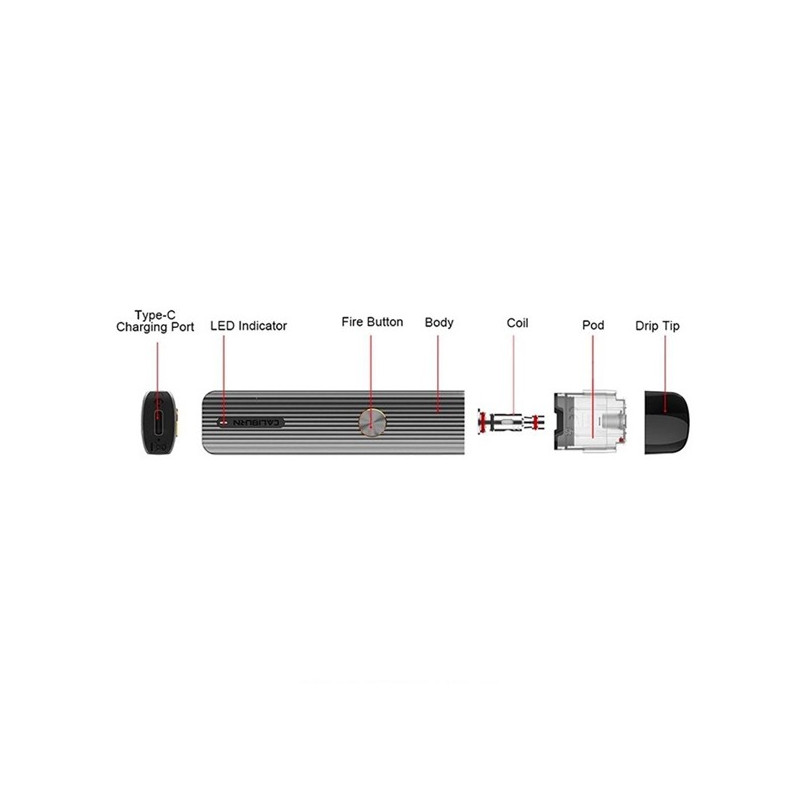 Kit Pod Caliburn G 690mAh Uwell Kit Pod Caliburn G 690mAh Uwell