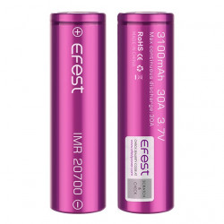 Accu Efest 18650 3100mah 30A Flat Top (Boite de 2 accus) Accu Efest 18650 3100mah 30A Flat Top (Boite de 2 accus)