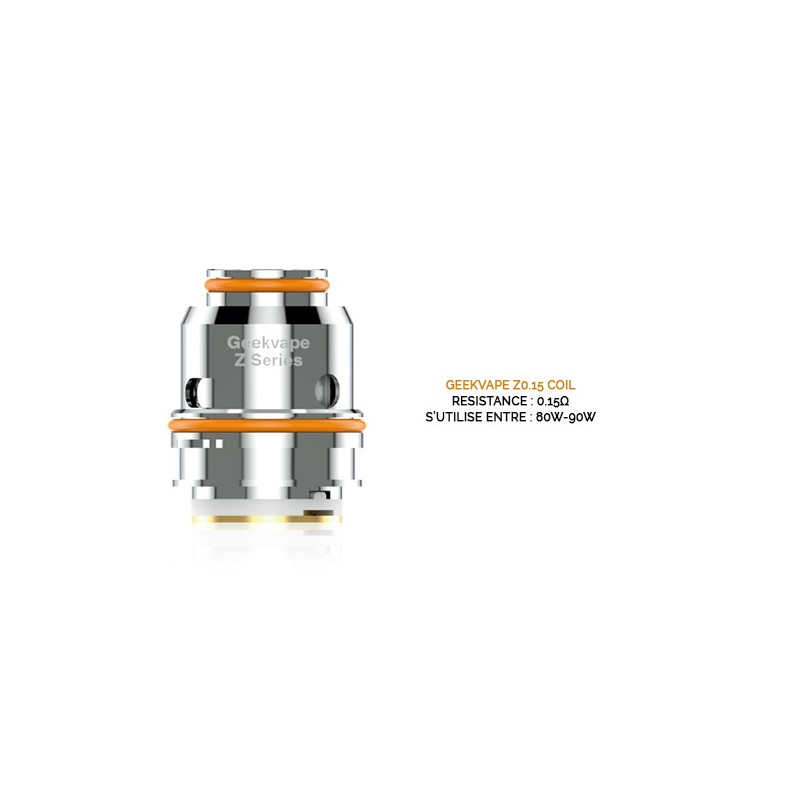 Résistances Z Coil (0.15ohm) Geekvape (pack de 5) Résistances Z Coil (0.15ohm) Geekvape (pack de 5)