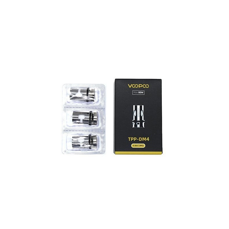 Résistances TPP DM4 (0.3ohm) Voopoo (pack de 3)