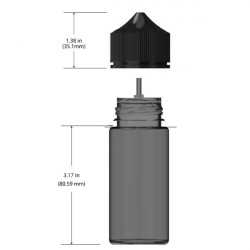 Bouteille Unicorn Black 75MLM Chubby Gorilla (400 pièces)