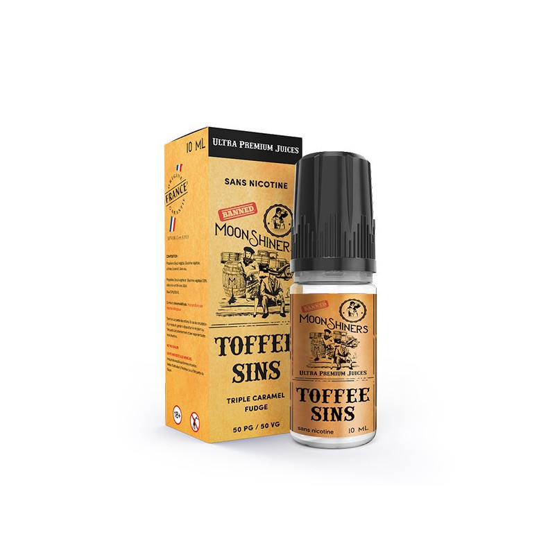 Moon Shiners : Toffee Sins 10ml Le French Liquide (6 pièces) Moon Shiners : Toffee Sins 10ml Le French Liquide (6 pièces)