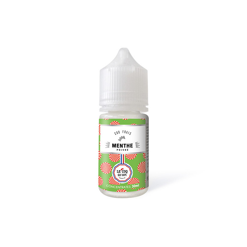 Concentré Menthe Poivrée 30ml Le Coq qui Vape (5 pièces) Concentré Menthe Poivrée 30ml Le Coq qui Vape (5 pièces)