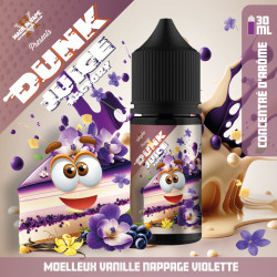 Concentré Moelleux Vanillé Nappage Violette 30ml Dunk Juice Factory - Made in Vape (5 pièces) Concentré Moelleux Vanillé Nappage Violette 30ml Dunk Juice Factory - Made in Vape (5 pièces)