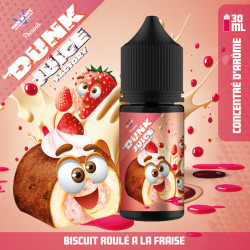 Concentré Biscuit Roulé à la Fraise 30ml Dunk Juice Factory - Made in Vape (5 pièces) Concentré Biscuit Roulé à la Fraise 30ml Dunk Juice Factory - Made in Vape (5 pièces)