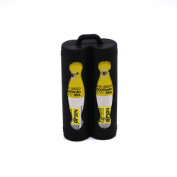 Case Rubber 18650 2 accus (10 pièces)
