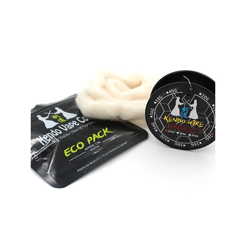 Pack Kendo Wire avec Coton Kendo Vape Cotton (6 pièces) Pack Kendo Wire avec Coton Kendo Vape Cotton (6 pièces)
