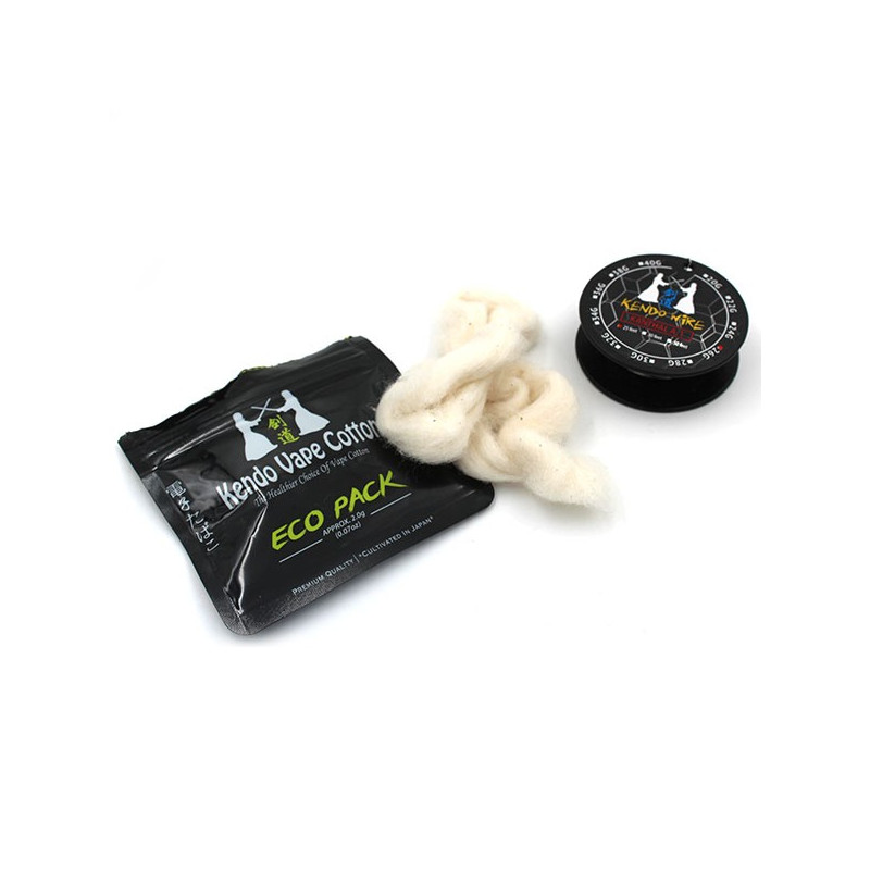 Pack Kendo Wire avec Coton Kendo Vape Cotton (6 pièces) Pack Kendo Wire avec Coton Kendo Vape Cotton (6 pièces)