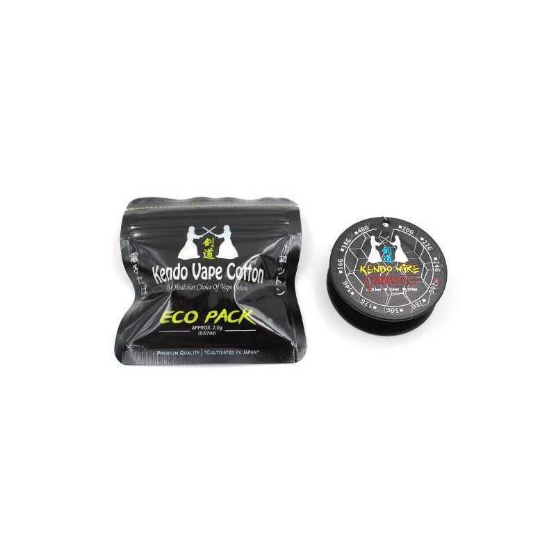 Pack Kendo Wire avec Coton Kendo Vape Cotton (6 pièces) Pack Kendo Wire avec Coton Kendo Vape Cotton (6 pièces)