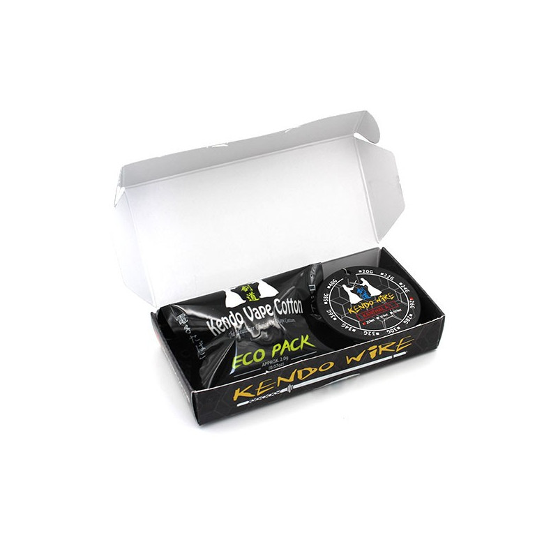 Pack Kendo Wire avec Coton Kendo Vape Cotton (6 pièces) Pack Kendo Wire avec Coton Kendo Vape Cotton (6 pièces)